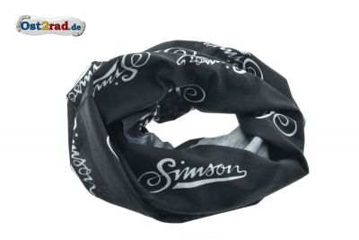 Foulard tubulaire multifonction Simson noir blanc