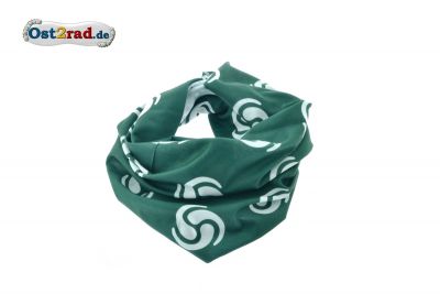 Foulard tubulaire Multifonctionnel Vert billard-blanc