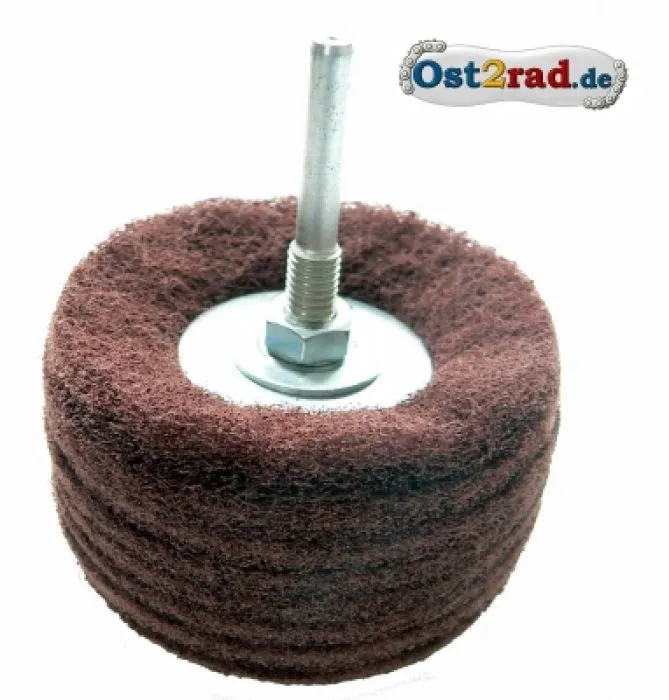 Schleifkörper D80 P100 mit Aufnahme für Stahl und Alu