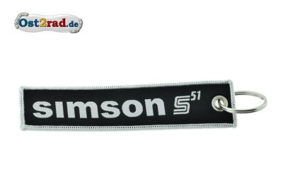 Schlüsselanhänger schwarz SIMSON S51
