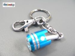 Schlüsselanhänger Kolben blau