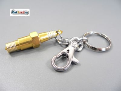 Porte-clé bougie jaune