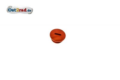 Cap for Clutch adjustment SIMSON aluminium orange