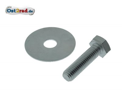 Screw with disk for rear suspension struts MZ, on top