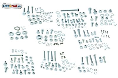 Kit de vis complet pour châssis de side-car MZ Superelastik