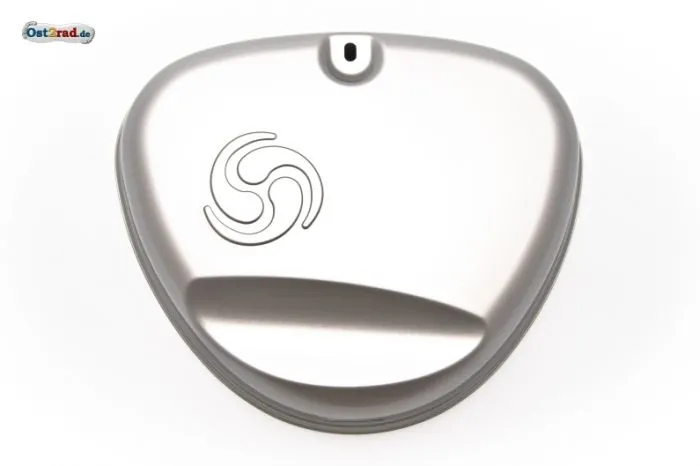 Seitendeckel rechts SIMSON S51 S70 Enduro silber mit Logo