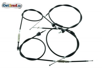Bowdenzugsatz BVF SCHWARZ KR51/2 4-teilig NEUE AUSFÜHRUNG dt. Produktion
