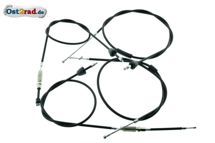 Bowdenzugsatz BVF SCHWARZ KR51/2 4-teilig NEUE AUSFÜHRUNG dt. Produktion