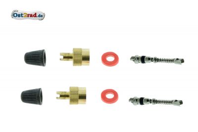 1 jeu obus de valves avec capuchons pneus MZ Simson JAWA CZ