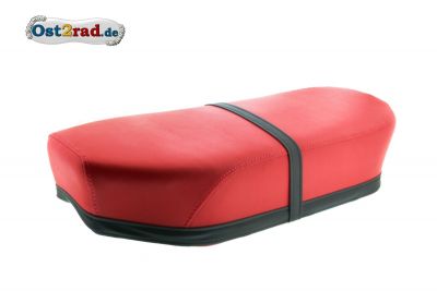 Selle bi-place rouge-noir JAWA CZ 125 - 350 Panelka