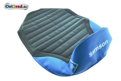 Sitzbezug schwarz/blau strukturiert SIMSON Enduro