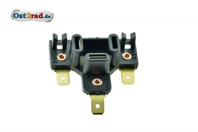 Culot pour ampoule halogène H4, plat avec connexion à cosse