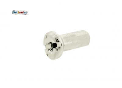 Écrou de rayon M4 aspect inox, longueur 18mm