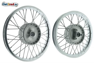 Speichenrad Paar vorn und hinten TS250-1 neu eingespeicht