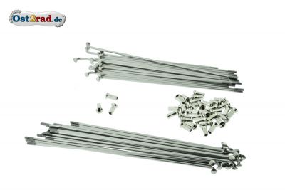 Speichensatz Edelstahl Halbnabe Vorderrad RT 125/2 - Deutsche Produktion