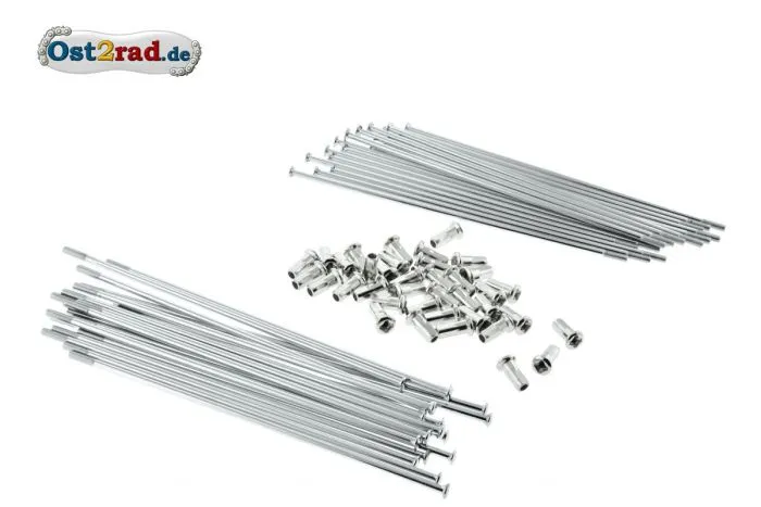Speichensatz passend für MZ, ETZ, neue Nabe, 177mm, Kanuni