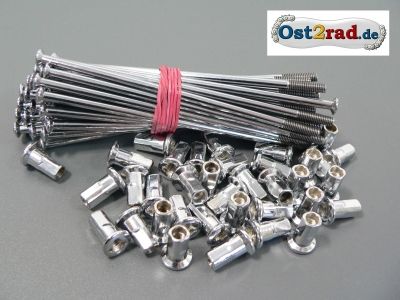 Speichensatz für JAWA große Nabe 110mm CHROM