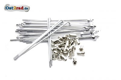 Speichensatz verstärkt für Simson S50 S51 SR4- Edelstahl für 16" Felge