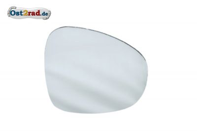 Spiegelglas, Ersatzglas Nierenspiegel, Oldtimer, links