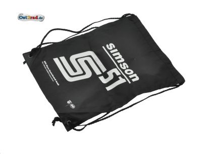 Sportbeutel schwarz Aufdruck SIMSON S51