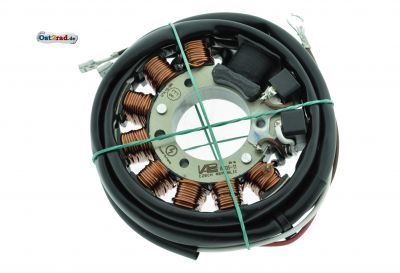 Stator passend für Zündung Powerdynamo RT, IWL, ES, ETS, TS 125, 150 6V