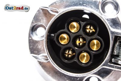 Steckdose für Hängerbetrieb universal und für Simson S51