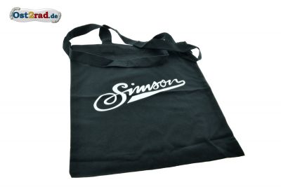 Sac en tissu noir SIMSON inscription blanche