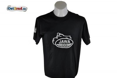 T-Shirt JAWA schwarz mit weißem Aufdruck