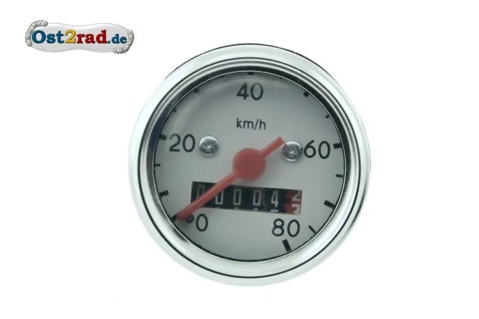 Tacho mit Beleuchtung für Simson S50 S51, 80km/h, 48mm, 6V