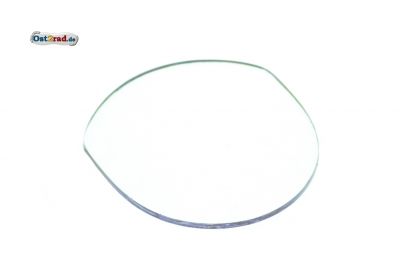 Tachoglas oval für Wappentacho SIMSON SR1 SR2, Scheibe