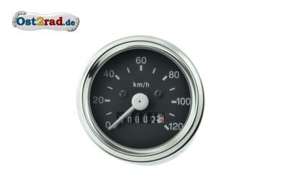 Tachometer 120km/h passend für Simson S51 S70 Tuning mit Tachohülle 60mm