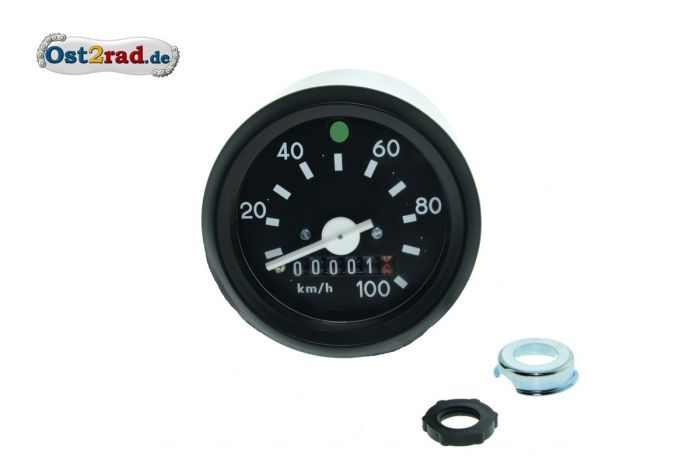 Tachometer mit Chromring bis 100 km/h für SIMSON S51 S70