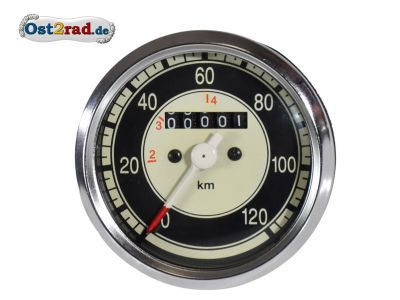 Compteur rond 120 km/h JAWA CZ 125 - 250