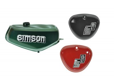 2.WAHL Tank Set für Simson S50 S51 S70 BUNT, innen versiegelt