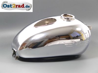 Tank JAWA 353 354, verchromt mit Amperemeter Loch