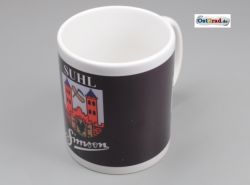 Tasse blanche avec impression "Simson Suhl"