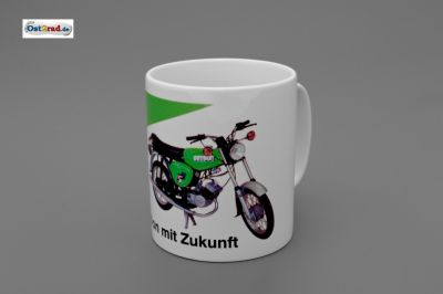 Tasse weiß mit Aufdruck "Tradition mit Zukunft-