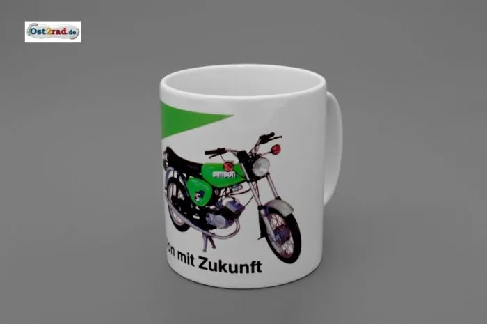 Tasse weiß mit Aufdruck "Tradition mit Zukunft-
