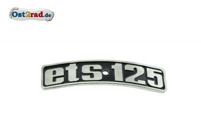 Type lable ETS125, Badge MZ ETS 125