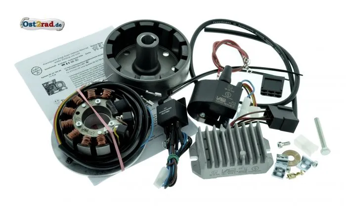 Elektronische Zündung Vape für MZ ETZ 125 150, 12V 180W mit Lichtmaschine