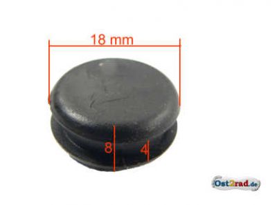 Rubber plug for front mudguard MZ ES, TS, ETZ