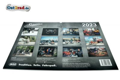 Calendrier 2023 de la série des oiseaux Simson et autres