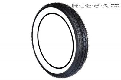 Weißwandreifen Riesa 3,25-16 Reinforced Klassik, für Jawa 350 250 175 ccm