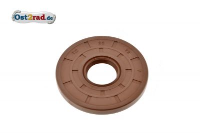 Wellendichtring, Simmering Kurbelwelle passend für MZ250 25x72x7 FKM braun