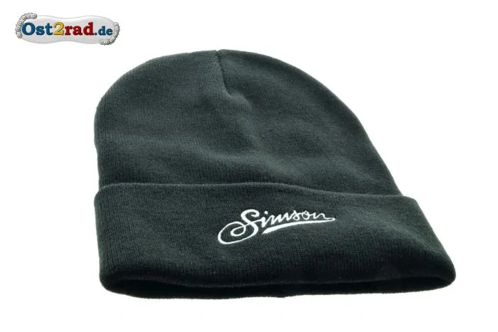 Wintermütze Beanie schwarz mit SIMSON Schriftzug