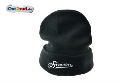 Wintermütze Beanie schwarz mit SIMSON Schriftzug