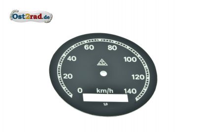 Ziffernblatt Tacho Aluminium AWO BK350 BMW EMW - 140km/h