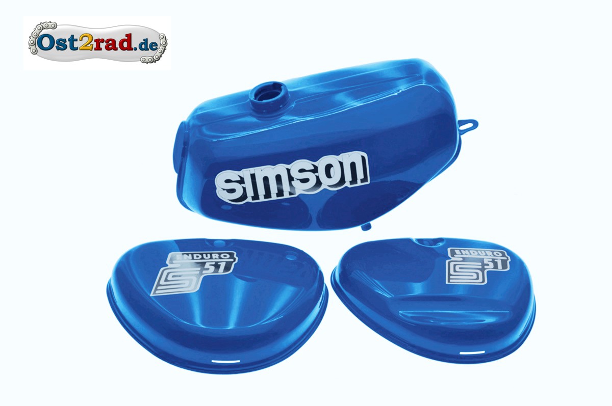 Paket] Set Aufkleber Simson S51 Enduro gelb für Tank und