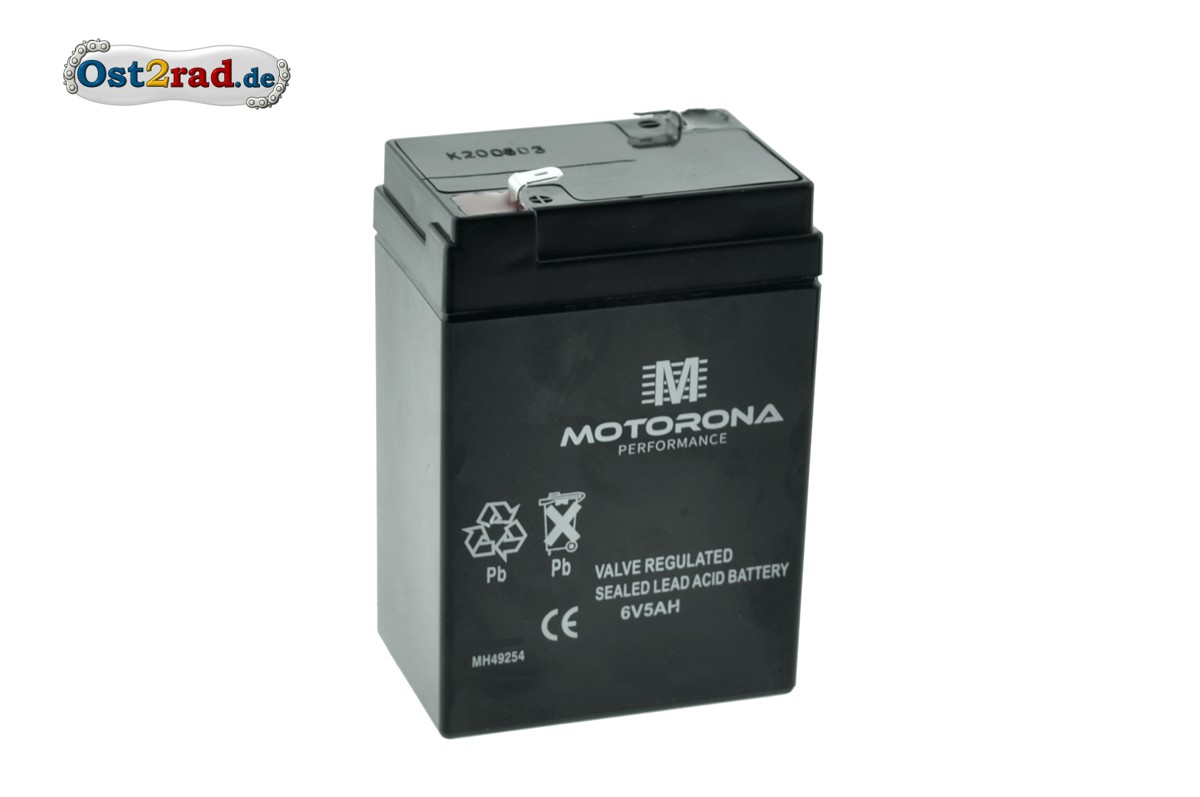 Bei-Gel-Batterie 6V 5Ah Simson und MZ