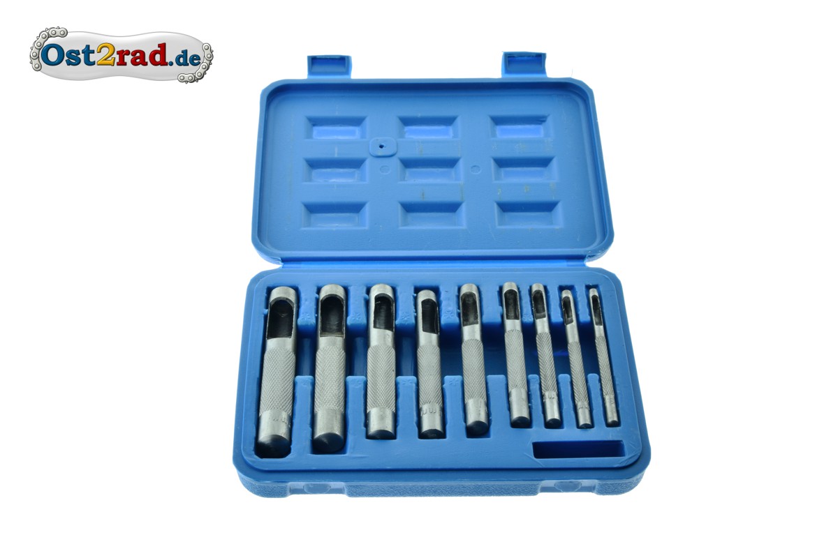 Set Locheisensatz zur Anfertigung von Dichtungen 3-12mm